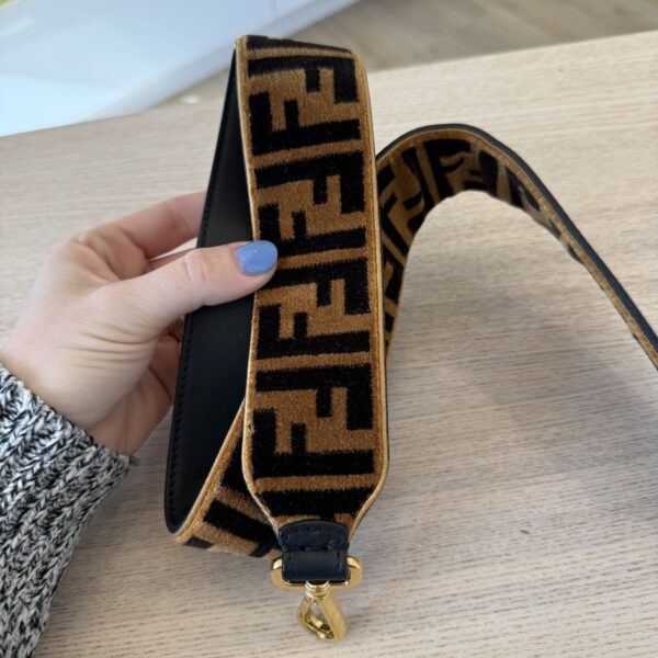 Fend Strap You Shoulder Strap Zucca Velvet
