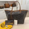 Goyard Goyardine Saint Louis GM Black and Tan
