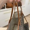 Goyard Goyardine Saint Louis GM Black and Tan