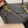 Celine Grained Calfskin Micro Belt Bag Dark Grey
