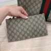 Gucci GG Supreme Monogram Web Large Ophidia Vertical Shopping Tote Brown