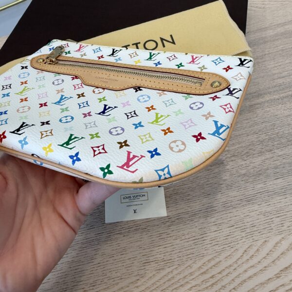Louis Vuitton Monogram Multicolor Pochette Plate GM White