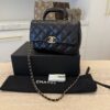 Chanel Coco Trip Flap Bag Black Gold Hardware