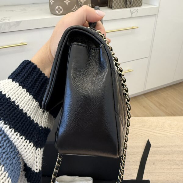 Chanel Coco Trip Flap Bag Black Gold Hardware