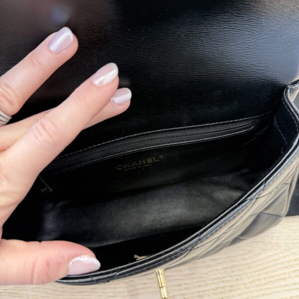 Chanel Coco Trip Flap Bag Black Gold Hardware