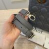 Christian Dior Lambskin Cannage Medium Lady Dior Grey Gold Hardware