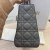 Christian Dior Lambskin Cannage Medium Lady Dior Grey Gold Hardware