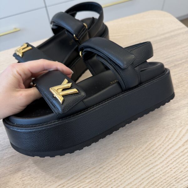 Louis Vuitton LV Sunset Flat Comfort Sandal Black