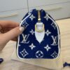 Louis Vuitton Blue/White Monogram Jacquard Velvet Match Speedy Bandouliere 20 Bag