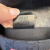 Gucci Monogram Web Horsebit Chain Clutch Black and Rose Gold Hardware
