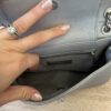 Chanel Silver Chevron Mademoiselle Vintage Flap Bag
