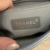 Chanel Silver Chevron Mademoiselle Vintage Flap Bag
