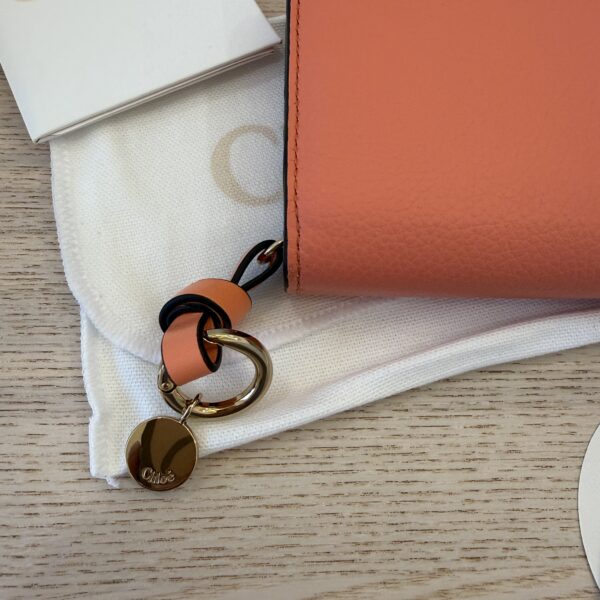Chloe Compact Alphabet Wallet in Coral