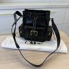 Chloe Camera Bucket Crossbody Bag in Shiny Calfskin Black