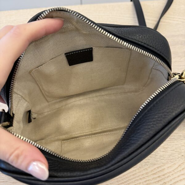 Gucci Calfskin Small Soho Disco Bag Black
