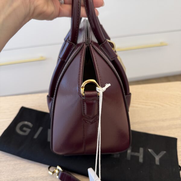 Givenchy Box Calfskin Mini Lock Antigona Oxblood Red