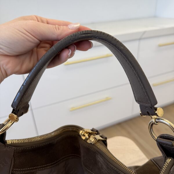 Louis Vuitton Chocolat Monogram Empreinte Leather Audacieuse PM Bag