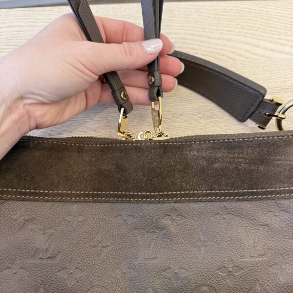Louis Vuitton Chocolat Monogram Empreinte Leather Audacieuse PM Bag