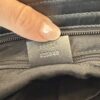 Gucci GG Monogram Web Flat Messenger Bag Black