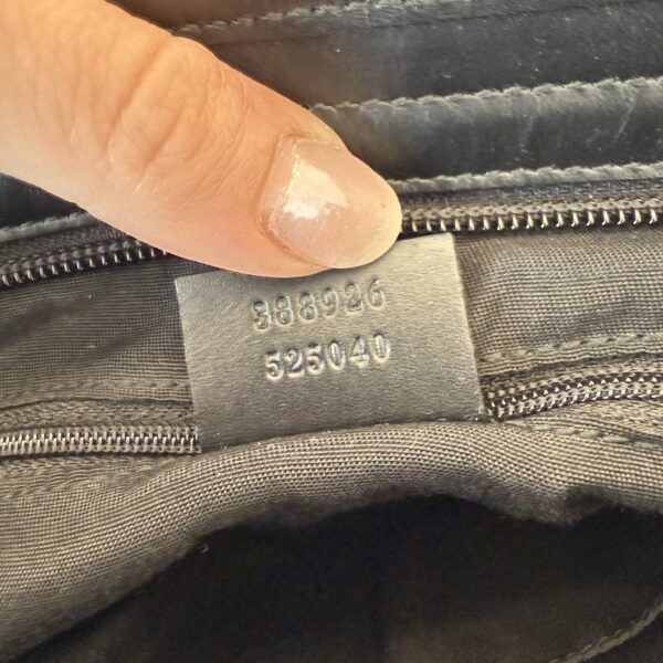 Gucci GG Monogram Web Flat Messenger Bag Black