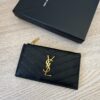 Saint Laurent (YSL) CassandrÃ© Matelasse Large Flap Wallet Black