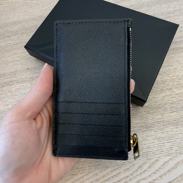 Saint Laurent (YSL) CassandrÃ© Matelasse Large Flap Wallet Black