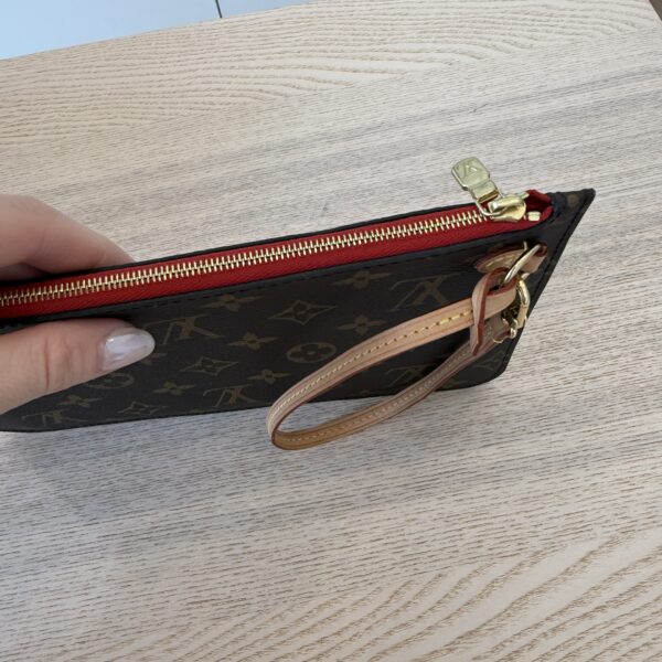 Louis Vuitton LV Monogram Neverfull MM GM Pochette Red