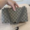 Gucci Dionysus Bag GG Coated Canvas with Crystal Embellished Metal Small