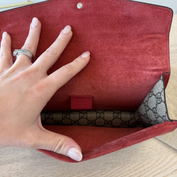 Gucci Dionysus Bag GG Coated Canvas with Crystal Embellished Metal Small