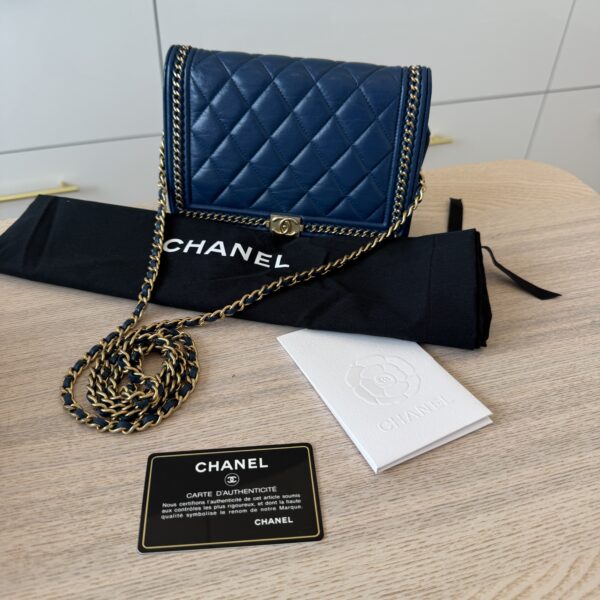 Chanel Chain Around Boy Wallet on Chain Quilted Lambskin