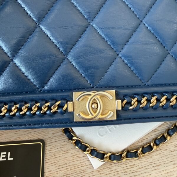Chanel Chain Around Boy Wallet on Chain Quilted Lambskin