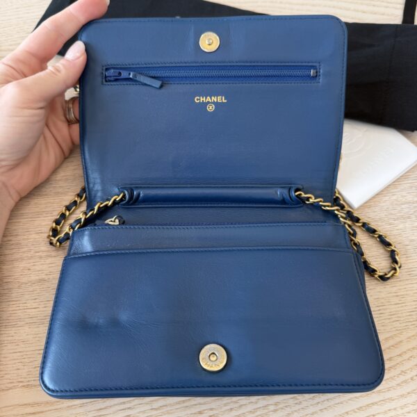 Chanel Chain Around Boy Wallet on Chain Quilted Lambskin