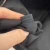 Gucci Monogram Jumbo GG Textured Dollar Calfskin Web Belt Bag Black