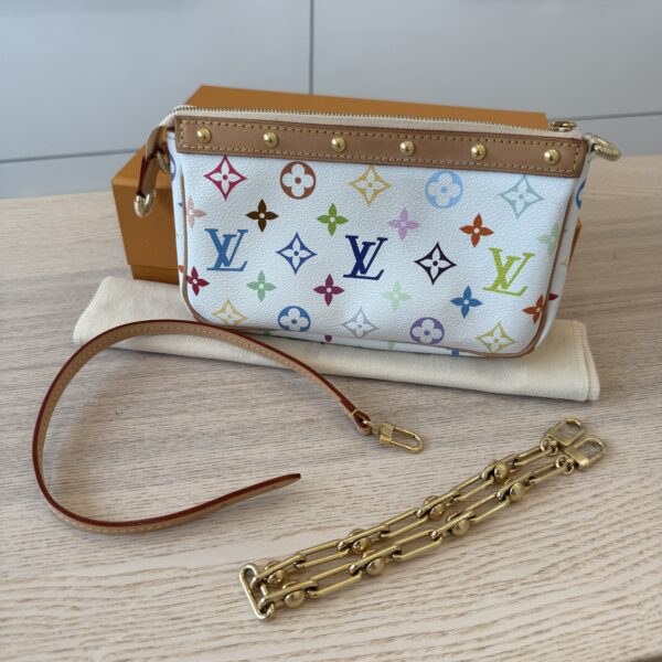 Louis Vuitton LV X TM Monogram Multicolor Pochette Accessories White