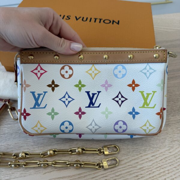 Louis Vuitton LV X TM Monogram Multicolor Pochette Accessories White