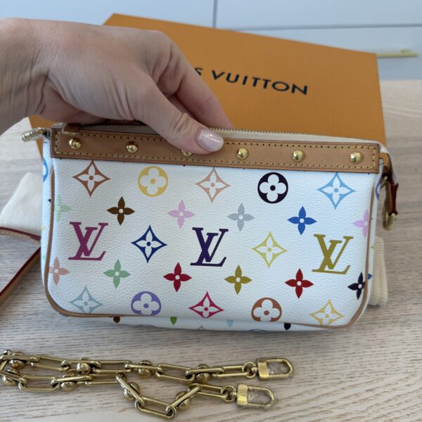 Louis Vuitton LV X TM Monogram Multicolor Pochette Accessories White