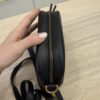 Gucci Calfskin Matelasse Mini GG Marmont Chain Shoulder Bag Black