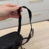 Gucci Calfskin Matelasse Mini GG Marmont Chain Shoulder Bag Black