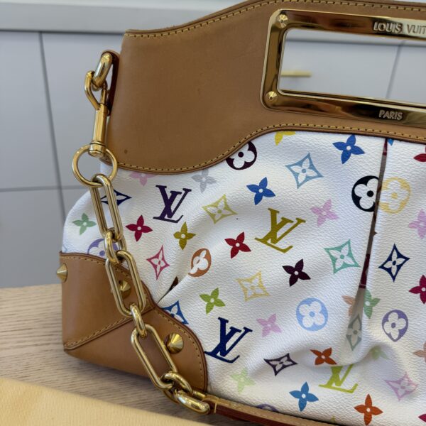Louis Vuitton Monogram Multicolor Judy MM White