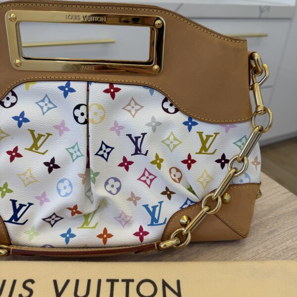Louis Vuitton Monogram Multicolor Judy MM White
