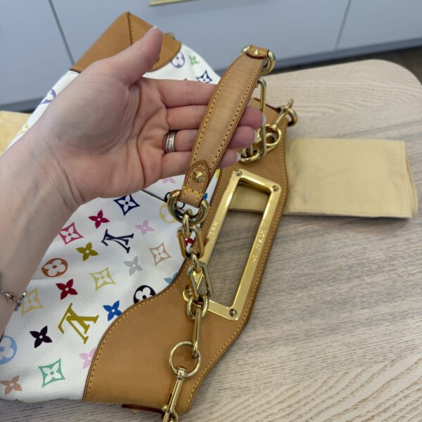 Louis Vuitton Monogram Multicolor Judy MM White