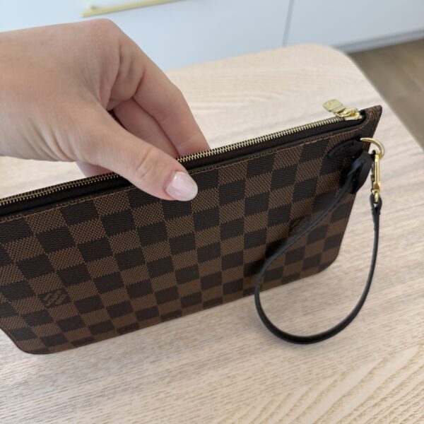 Louis Vuitton LV Damier Ebene Neverfull MM GM Pochette Red