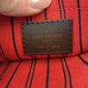 Louis Vuitton LV Damier Ebene Neverfull MM GM Pochette Red