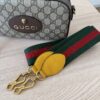 Gucci GG Supreme Monogram Neo Vintage Web Shoulder Bag Brown Yellow