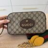 Gucci GG Supreme Monogram Neo Vintage Web Shoulder Bag Brown Yellow