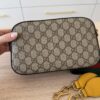 Gucci GG Supreme Monogram Neo Vintage Web Shoulder Bag Brown Yellow