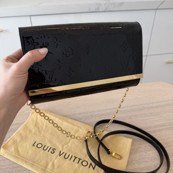 Louis Vuitton Amarante Monogram Vernis Ana Clutch Bag