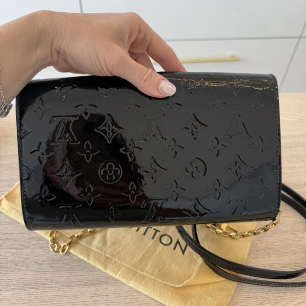 Louis Vuitton Amarante Monogram Vernis Ana Clutch Bag