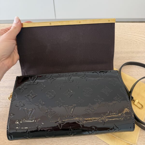 Louis Vuitton Amarante Monogram Vernis Ana Clutch Bag