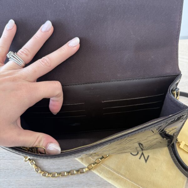Louis Vuitton Amarante Monogram Vernis Ana Clutch Bag